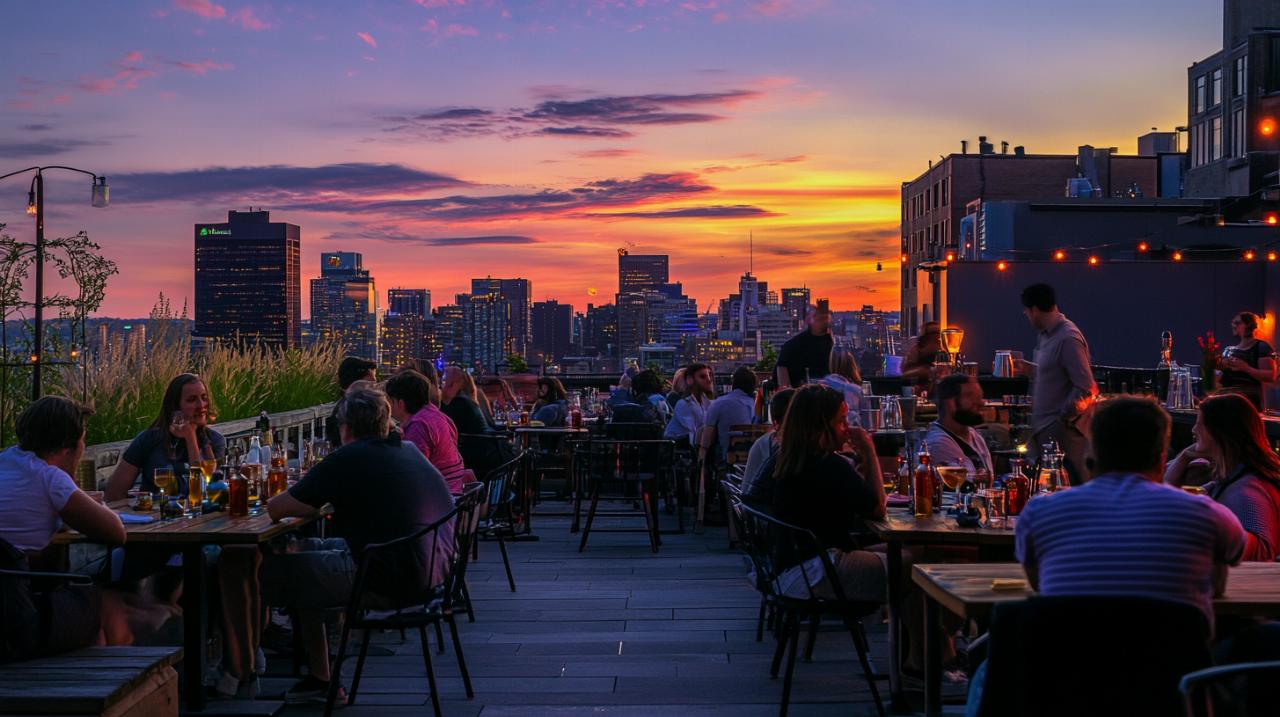 Las mejores terrazas de la ciudad para tomar algo en verano en Montreal: Espacios ideales para grupos grandes